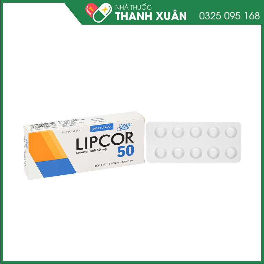 Lipcor 50 điều trị tăng huyết áp